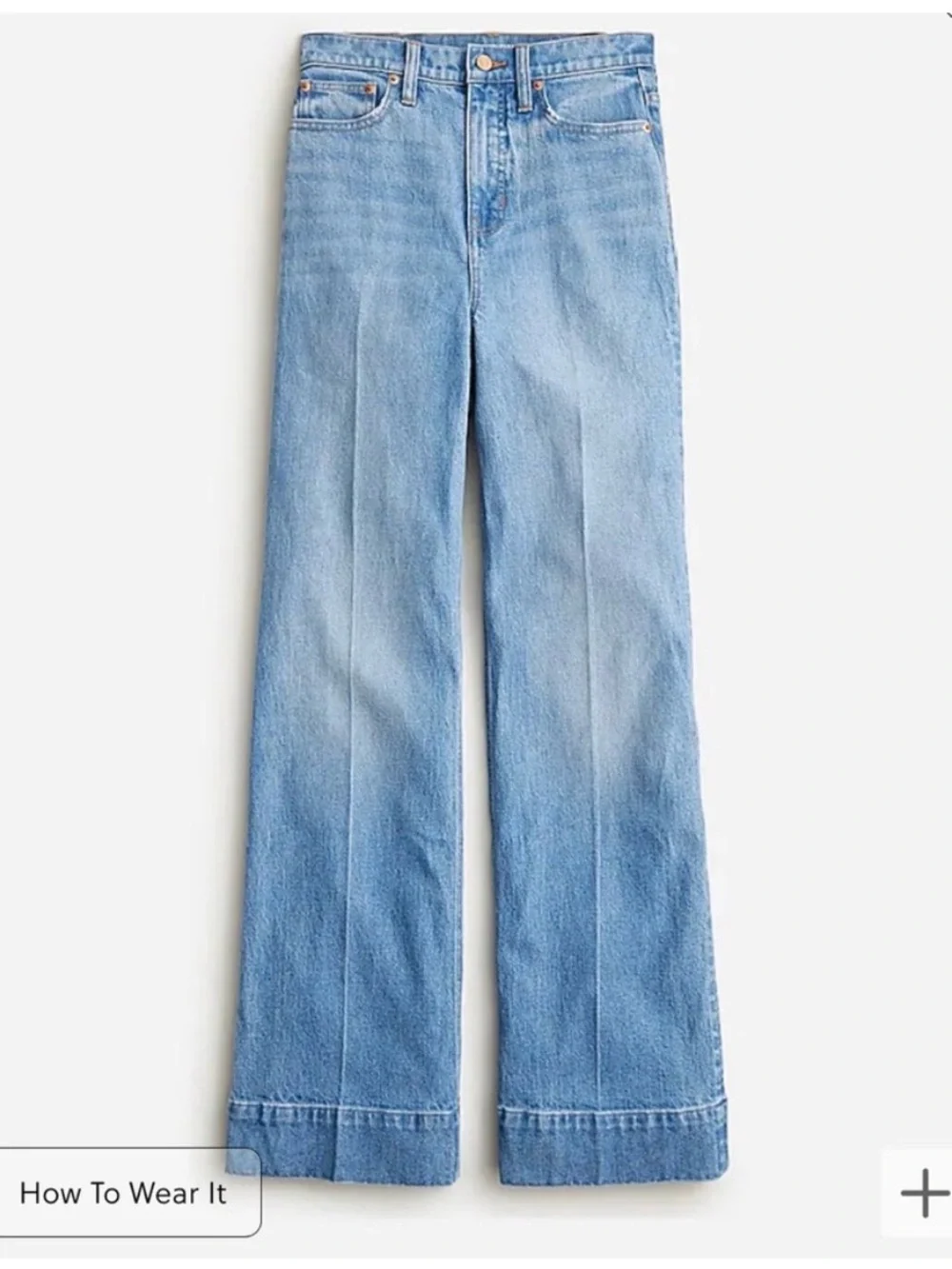 J. Crew Wide Leg Trouser Jean High Waist Women’s Jeans